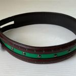 Oscar de la Renta  Vintage Double Buckle Leather Belt , M Photo 13
