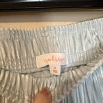 Colsie Light Blue Velour Ribbed Pants Size M Photo 4