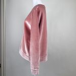 Maje Pink Torina Velvet Velour Long Sleeve Crew Neck Sweatshirt Size Large Photo 7