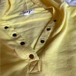 Bucketlist washed French terry cloth oversized solid hoodie yellow in medium Photo 4