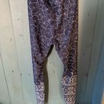 Lole  Dark Blue/White Floral Print Yoga Leggings | Size Medium Photo 5