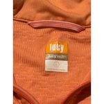 Lucy Tech Orange Textured Quarter Zip Pullover Athletic Shirt Women's Size L Size L Photo 3
