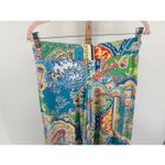 Ralph Lauren Paisley Print Wide Leg Pull On Pants Size Small Photo 6