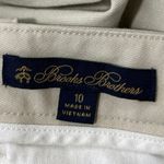 Brooks Brothers  Women's Beige High Waist Straight Leg Chino Trousers Pants Sz 10 Photo 2