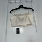 Sincerely Jules Strapless Ivory Bustier Corset CropTop Western Coastal Cowgirl L White Size L Photo 3