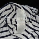 ✨Boden Arabella Navy Blue White Striped Nautical Ruffle Hem Jersey Dress SZ 10 Black Photo 6