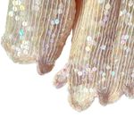 Vintage Pink Sequin Beaded Evening Cocktail Top Blouse size medium Photo 1