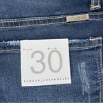 NWT Kancan Mid Rise Distressed Cuff Denim Jean Shorts Size 30 Blue Photo 6