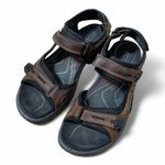 Ecco Brown Leather Adjustable Strap Walking Sandals Size 38 Photo 0