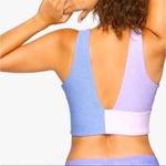 Outdoor Voices Venus Color Block Pink Blue Crop Top Sports Bra Size S Photo 1