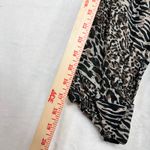 JM Collection Animal Print Tied 3/4 Roll Tab Sleeve Top Plus 14 Cheetah Mobwife Photo 10