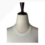 SKIMS  Shirt Women Small Ivory Knit‎ Jersey Crew Neck Short Sleeve Tee Athleisure Photo 3