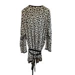 Diane Von Furstenberg  DVF Wrap Cardigan Sweater 3X‎ Animal Print Black Trim Photo 5