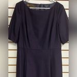 Brooks Brothers Wool Plum Colored A-Line Career Dress Size 12 Ing. Loro Piana C. Photo 2