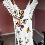 Xhilaration Cream Flower Print Dress Photo 2