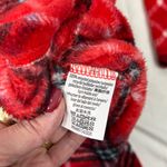 PINK - Victoria's Secret  Red Plaid‎ Plush Robe Women’s Size Medium Large Photo 8