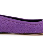Bottega Veneta Intrecciato Woven Purple Leather Ballet Ballerina Flats EU 35 Photo 8