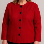 American Vintage Vintage 80s 90s 1990s 1980s John Lawrence 100% pure wool red blazer Photo 0