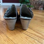 Lamica Slip on Clogs Leather Rodeo Western Cowgirl Made in Italy Denim size 38 Blue Photo 7