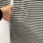Soft Surroundings  Chill Time Stripe Dress Sz XS Grey Black Stripes Super Soft Photo 9
