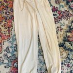 Boutique White Joggers  Photo 2