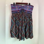 Free People NWT Elowen Strapless Tube Boho Romper in Dark Combo XL Photo 1