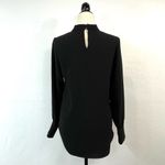 ZARA Choker Neck Black Blouse Size Small Photo 4