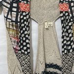 Anthropologie Moth ANTHRO Draw The Eye Tan Black Comb Mix Media Racerback Sweater Vest $128 EUC S/M Photo 7