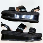 NWOT Lost Ink Black Chunky Platform Sandals Size 41W Photo 0