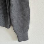 Everlane The Boxy Cardigan in Everyday Cotton in Heathered Charcoal, Size Medium Photo 8