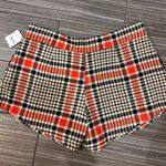Free People  plaid front zip shorts woman’s size 10 NWT Photo 4
