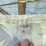 Le lis  Collection White Ruffle Tiered Linen Blend Mini Skirt Size Medium Photo 8