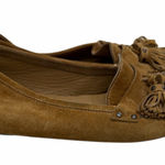 J.Crew  Fringe Trim Suede Brown Leather Loafers Photo 0