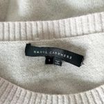 Skull Cashmere Aji Floral Embroidered Skull Stripe Sweater Pale Pink Size Small Photo 4