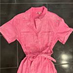 Skies Are Blue  Vibrant Pink Jumpsuit Photo 2