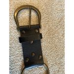 CAbi  Black Leather O-Ring Statement Belt Womens Size S Small Riveted Boho Photo 6