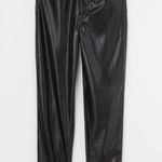 H&M Faux Leather Croc Pants Photo 0