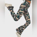 Aerie NWT OFFLINE Size S Camo Brown Real Me High Waisted Ruched Flare Legging Photo 3