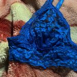 Royal blue LG floral lace bralette Photo 1