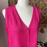 ZARA  Linen Blend Oversized Button-Down Vest Photo 2