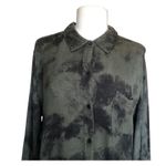 Rails  Hunter Olive Green Black Tie Dye Button Up Shirt Blouse Womens Size Medium Photo 1