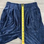 Madewell Texture & Thread Velvet Navy Blue Corduroy High Rise Wide Leg Pants M Photo 7