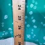 CAbi  Green Ditsy Floral Short Sleeve Blouse Womens S V Neck Shirt Top Casual Photo 4