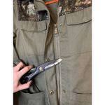 Madden NYC Women's Jacket SZ Small Olive Zip Military Style Sequin Long Sleeve Photo 6