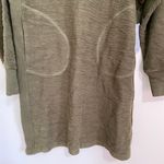 Stitchdrop Women’s Long Sleeve Slub Knit Sweater Dress Green Size Medium NWT Photo 2