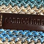 New Connections Woven Striped Ocean Blues Shoulder Bag Purse Photo 1