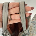 Coach Brooke Perforated Leather Hobo Gray Handbag Photo 8