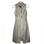 Tuckernuck  NWT Ocean Spray Sleeveless Cheyenne Dress size XS tan/blue geo print Photo 5