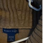 Karen Scott Women's Comfy Cable Knit Sweater Tan Long Sleeve Size Large Photo 2