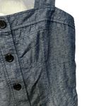 Derek Lam Indigo Blue Button Front Casual Dress Sz 8 Photo 8